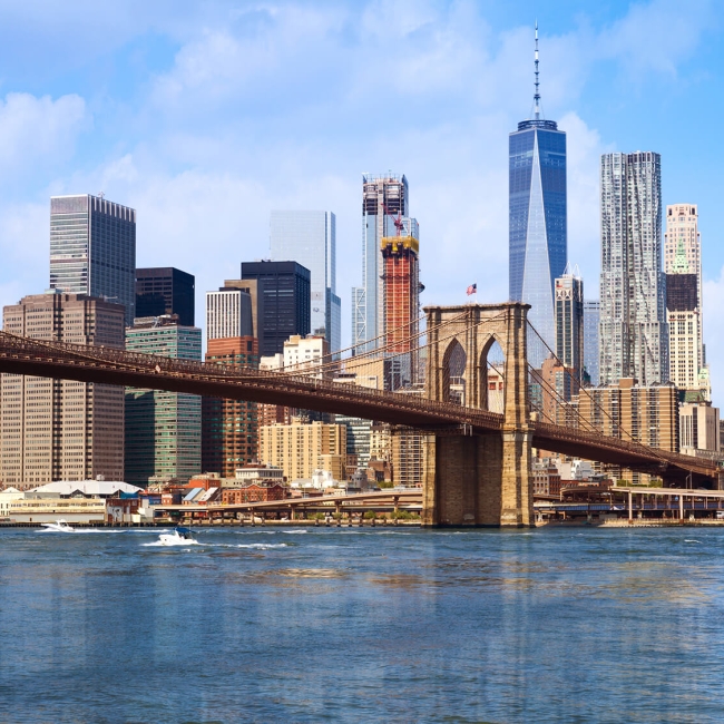 large cityscape with bridge